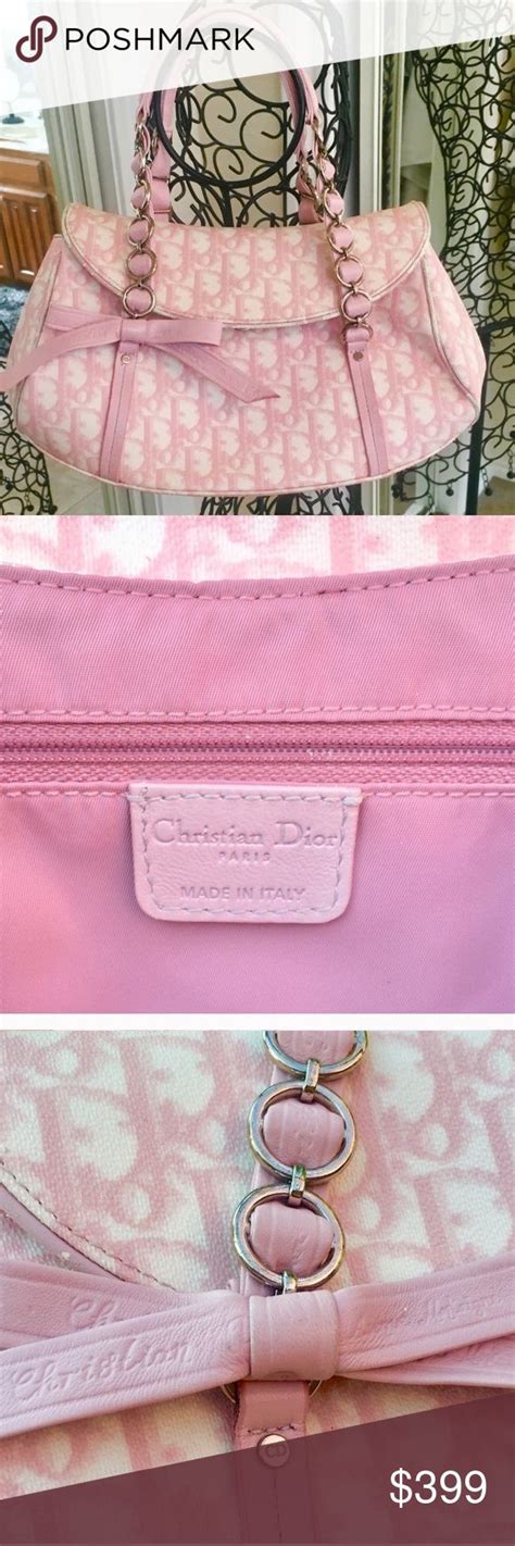 pink dior paper|pink Dior monogram bag.